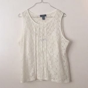 Alfani Sleevless lace top with camisole